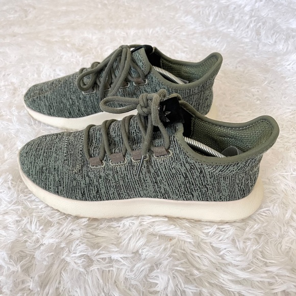 ADIDAS Olive Green Tubular Sneakers - W8 - Picture 2 of 7